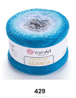 Нитки пряжа для вязания секционная FLOWERS ALPACA YarnArt Ярнарт Фловерс Альпака № 429