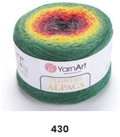 Нитки пряжа для вязания секционная FLOWERS ALPACA YarnArt Ярнарт Фловерс Альпака № 430