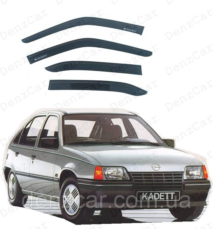 Вітровики Opel Kadett E 5d Hb 1984-1991 (на скотчі)\Дефлектори вікон Опель Кадет хетчбек