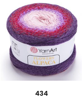 Нитки пряжа для вязания секционная FLOWERS ALPACA YarnArt Ярнарт Фловерс Альпака № 434