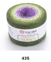 Нитки пряжа для вязания секционная FLOWERS ALPACA YarnArt Ярнарт Фловерс Альпака № 435