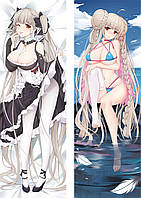 Аніме Дакімакура Формідебл Лазурний шлях Azur Lane (подушка обіймашка) 120*40 см