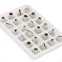 Набір кондитерських насадок для крему, 24 шт.