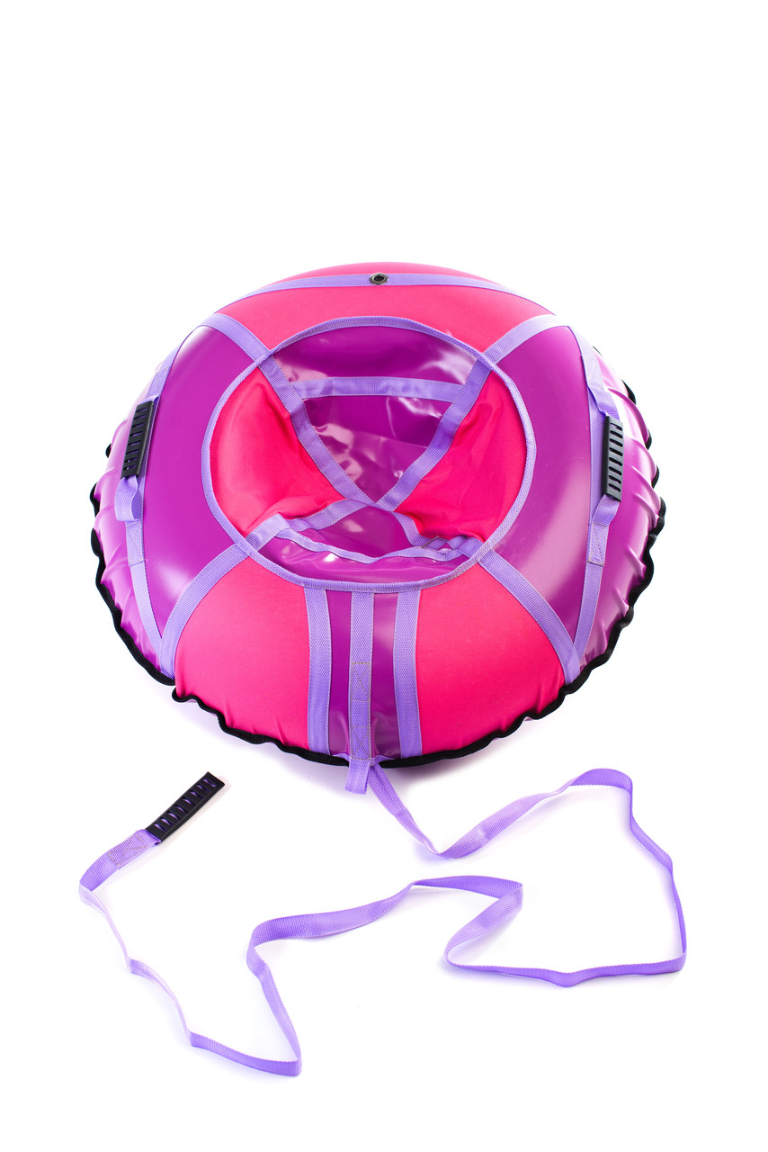 Надувні санки-ватрушка Kospa 100 cм Посилений Рожево-бузковий