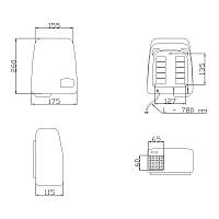 Сушарка для рук Lidz (WHI) 130.01.93 1200 Вт