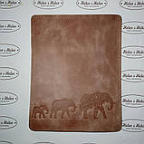Клапан для сумки 20*25. "3 слона". Колір Кориця, фото 3