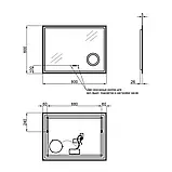 Дзеркало Qtap Stork 600x800 з LED-підсвіткою QT157814226080W, фото 2