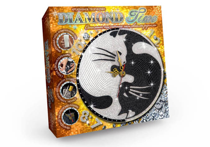 Дитячий набір креативного творчості Diamond Time Danko Toys набір для творчості своїми руками Кішки, фото 1