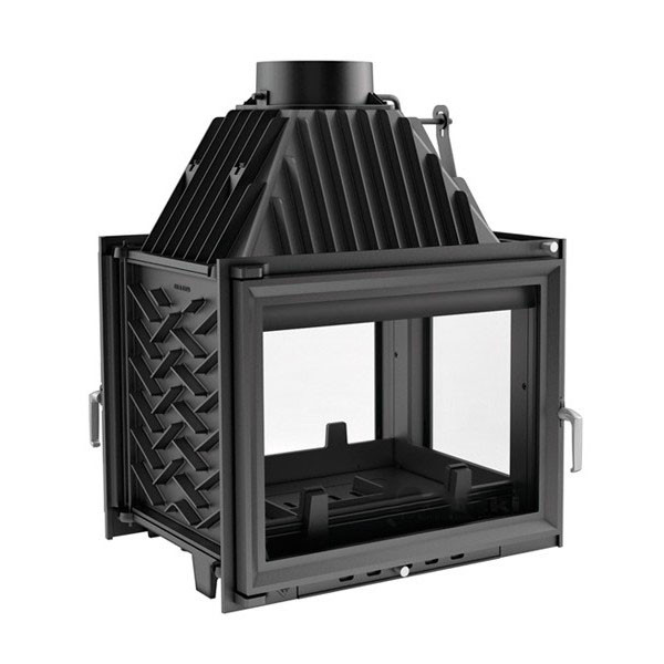 Топка Kratki ZUZIA 16 тристороння — скло праворуч