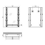 Дзеркало Lidz 140.07.06 500х700х105 з полицею, фото 2