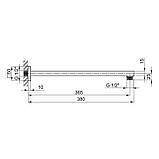 Кронштейн для верхнього душу Qtap Trubice 400NB-1, фото 2