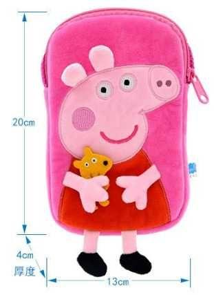 Детская сумочка свинка Пеппа с прозрачным карманом для телефона - фото 5 - id-p1545384111