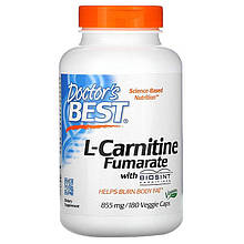 L-Карнітин фумарат Doctor's Best "L-Carnitine Fumarate" 855 мг (180 капсул)