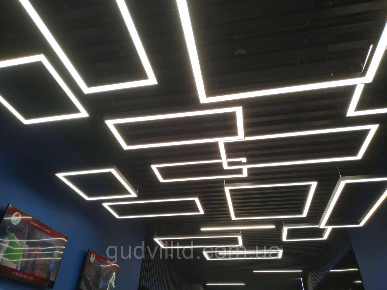 Подвесной светодиодный LED светильник для офиса и магазинов - фото 4 - id-p1545339266