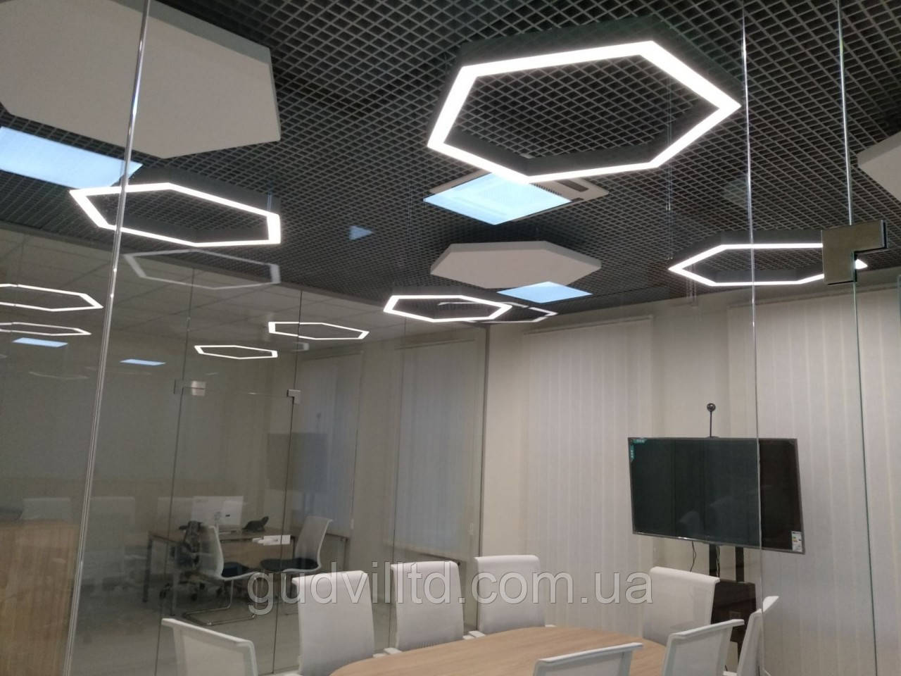 Подвесной светодиодный LED светильник для офиса и магазинов - фото 4 - id-p1545355713