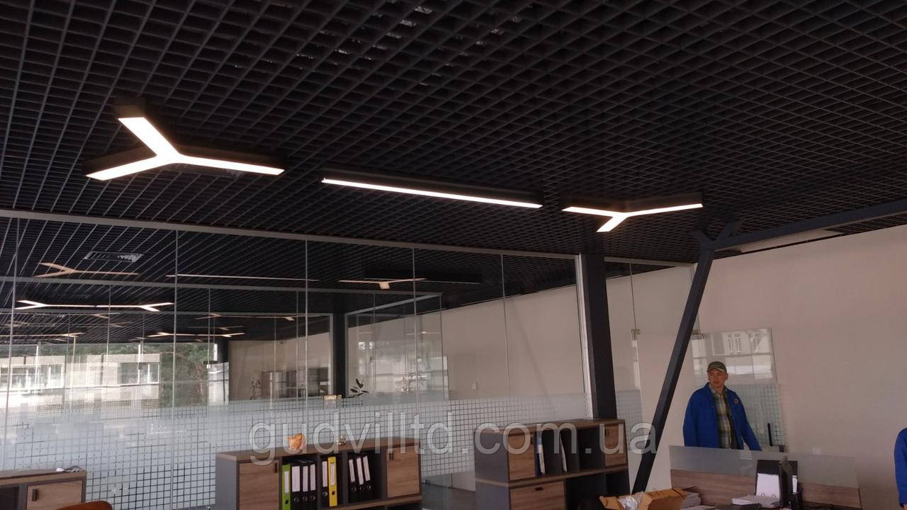 Подвесной светодиодный LED светильник для офиса и магазинов - фото 4 - id-p1545370530