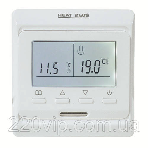 Терморегулятор Heat Plus M6.716 БІЛИЙ програмований термостат для теплої підлоги, датчик температури