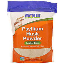 Порошок із лушпиння насіння подорожника NOW Foods "Psyllium Husk Powder" розчинна клітковина (680 г)