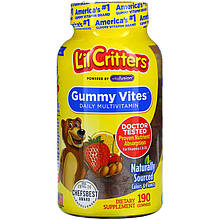 Мультивітаміни для дітей L'il Critters "Gummy Vites Complete Multivitamin" (190 жувальних цукерок)