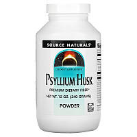 Порошок із лушпиння насіння подорожника Source Naturals "Psyllium Husk Powder" розчинна клітковина (340 г)