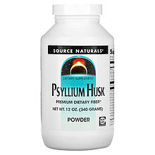 Порошок із лушпиння насіння подорожника Source Naturals "Psyllium Husk Powder" розчинна клітковина (340 г)