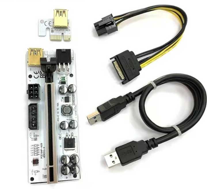 Райзер універсальний Ver010x 6 Pin Molex Sata 60 см usb pci-e