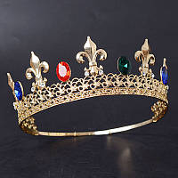 Корона мужская круглая ЭДЕМИЯ церковная корона царская митра, корона регулируемая