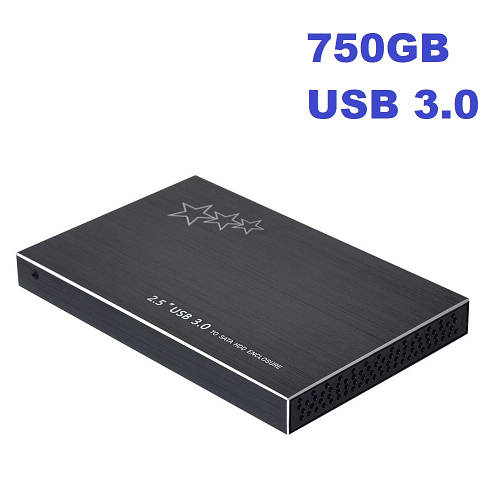 ЗовнішнійHDD2.5"Usb3.0750GBTRYS2516U3металевийкорпус,чорний