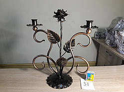 Підсвічник декоративний кований "Троянда"