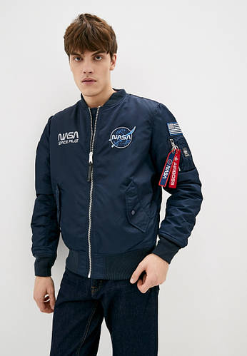 Бомбер Airboss MA-1 NASA 037600863221 (синий), цена 6800 грн — Prom.ua ...