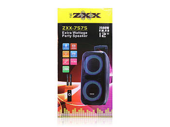 Акустична переносна колонка ZXX-7575/8163 60Вт 12" 80х39х33см USB/SD/FM/BT/TWS/2MIC (1)