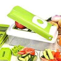 Овощерезка для овощей и фруктов Найсер Дайсер Nicer Dicer Plus c набором насадок с контейнером ОРИГИНАЛ (GP)