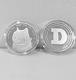 DOGE Сувенірна монета Доги в капсулі колір: срібло, фото 2