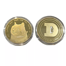 DOGE Сувенірна монета Доги в капсулі колір: золото