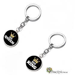 Брелок парний Her King His Queen I love you для двох закоханих брелоки брелоки