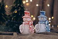 Свеча рождественная "Снеговик", ассортимент (цена за шт)