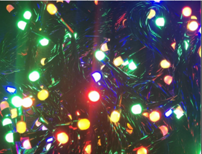 Гірлянда прозорий провід "матова лампочка" 100 колір мульті 6м (МПП-100М) 1/100, фото 1