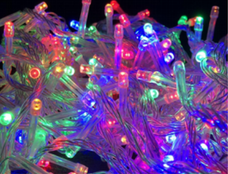 Гірлянда прозорий провід 300 колір мульті 13м (ПП-300М) 1/60, фото 1