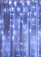 Гірлянда Штора 200L мідний дріт 3м*2м. колір білий;(Ш-200МБ)1/100