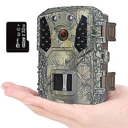 Фотопастка камера для полювання та спостереження з ІЧ-підсвічуванням 20 Мп 1080P