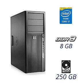 Комп'ютер HP Z200 Workstation/Core i7-860 4(8)яскрав 2.8-3.46 GHz/ 8GB DDR3/ 250GB HDD/ GeForce GT630 2GB GDDR3, фото 1