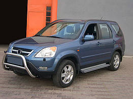 Кенгурятник WT005 для Honda CRV 2001-2006 (нержавіюча сталь)