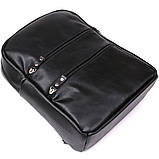 Рюкзак жіночий SHVIGEL 15304 шкіряний Чорний, фото 6