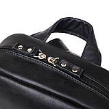 Рюкзак жіночий SHVIGEL 15304 шкіряний Чорний, фото 7