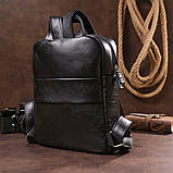 Рюкзак жіночий SHVIGEL 15304 шкіряний Чорний, фото 8