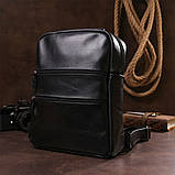 Рюкзак жіночий SHVIGEL 15304 шкіряний Чорний, фото 9