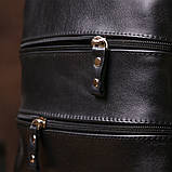 Рюкзак жіночий SHVIGEL 15304 шкіряний Чорний, фото 10