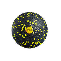 Массажный мяч 4FIZJO EPP Ball 08 4FJ0056 Black/Yellow. Мяч для массажа -UkMarket-