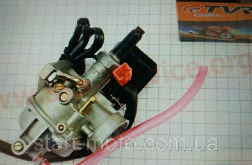 HONDA 49cm3 Dio18/25/27/28 Карбюратор в зборі з електроклапаном фірми TVR під оригінальним Японія-Оригінал Тайвань, фото 1