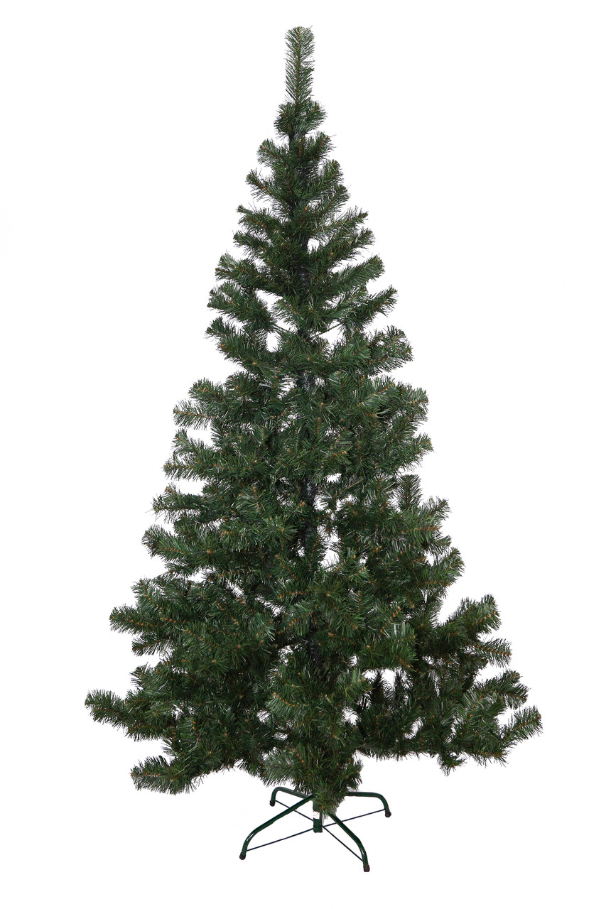 Штучна ялинка Клеопатра, 210 см, з 2 частин, зелена, ПВХ (МК-210), фото 1